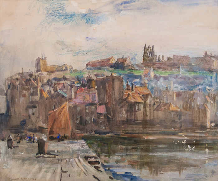 Whitby watercolour by Rowland Henry Hill